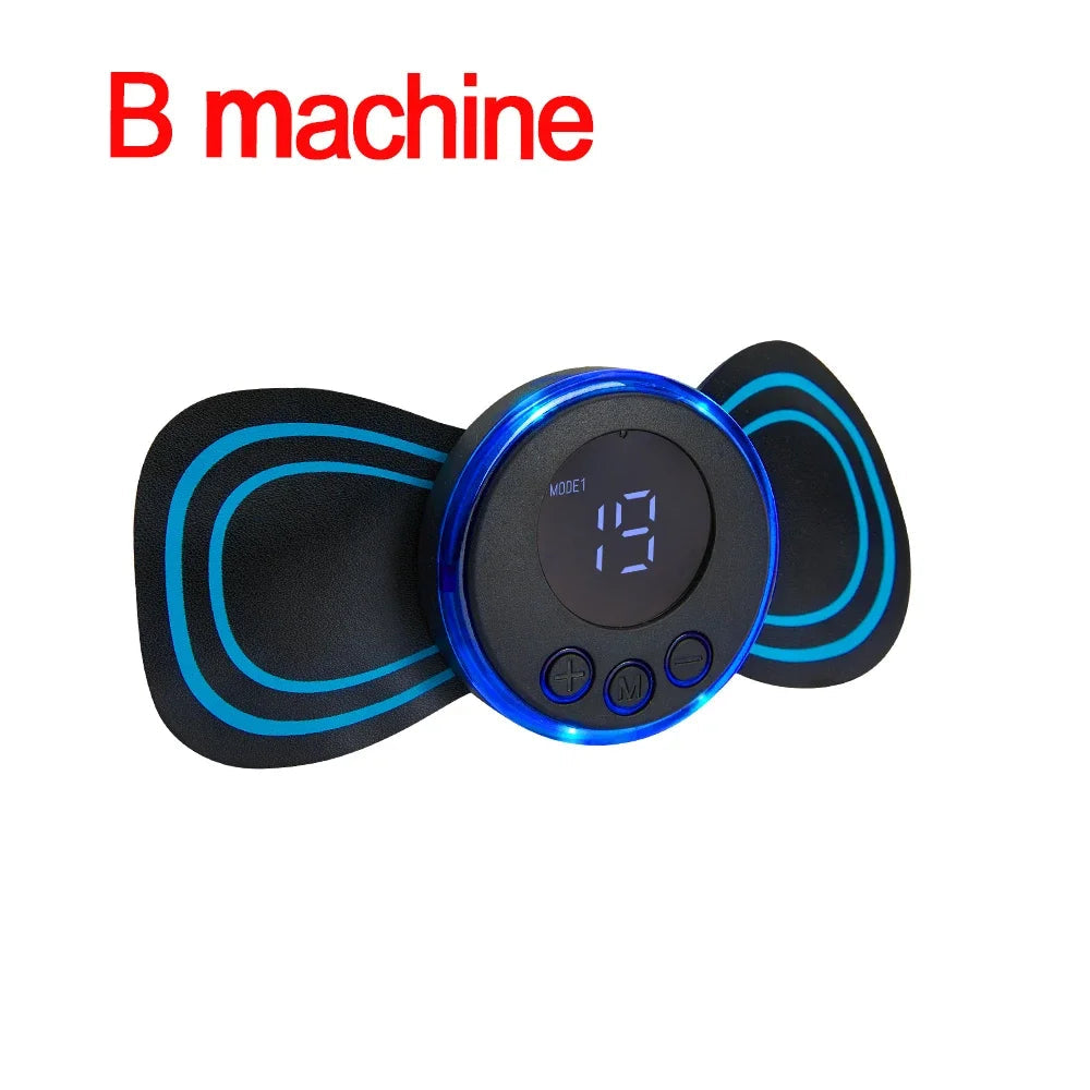 EMS Neck Massager Electric Muscle Stimulator Cervical Sticker Massage Patch Low Frequency Pulse Masajeador Pads Body Pain Relief luvshop24
