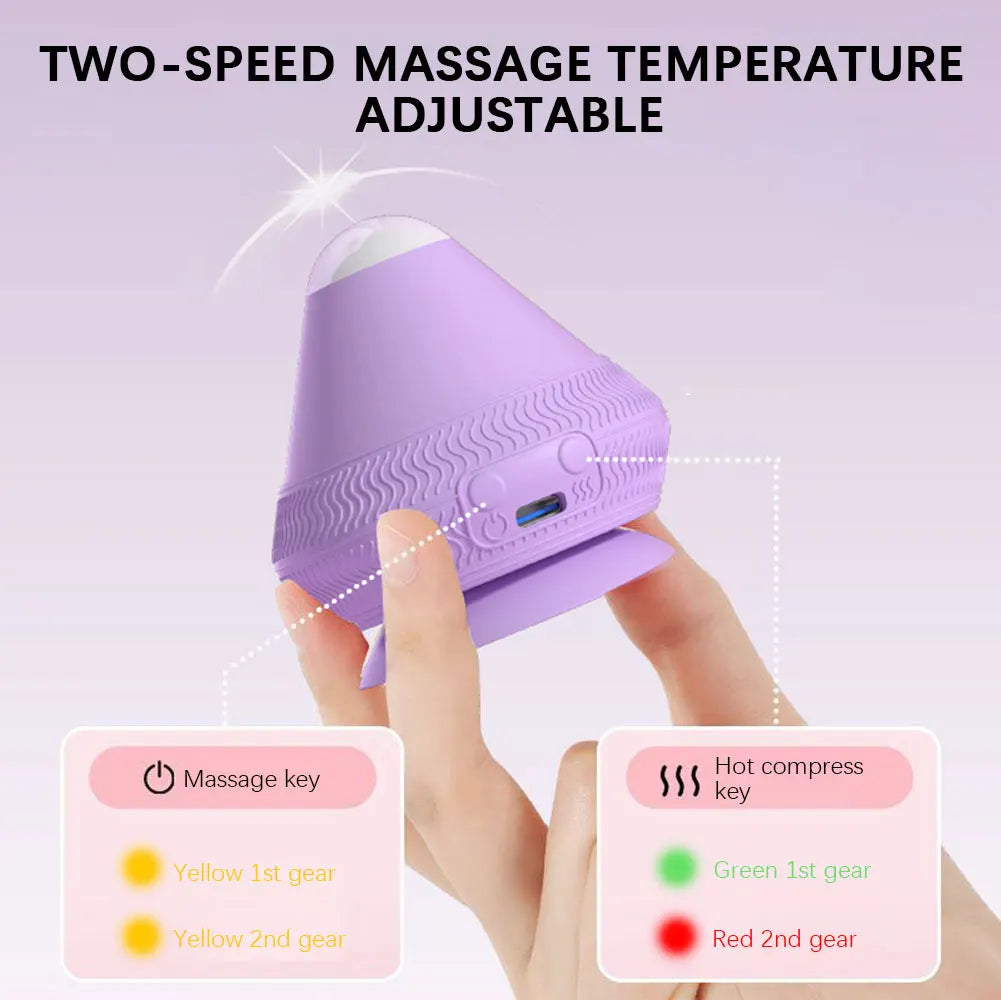Silicone Massager Ball USB Rechargeable Vibrating Massage Ball Fitness Muscle Waist Back Relaxation Massager For Pain Relief luvshop24