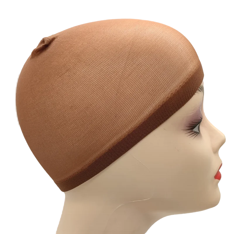 2pcs/Bag Top Stocking Wig Cap Hair Net For Weave Hair Wig Nets Black Brown Stretch Mesh Wig Cap For Making Wigs luvshop24