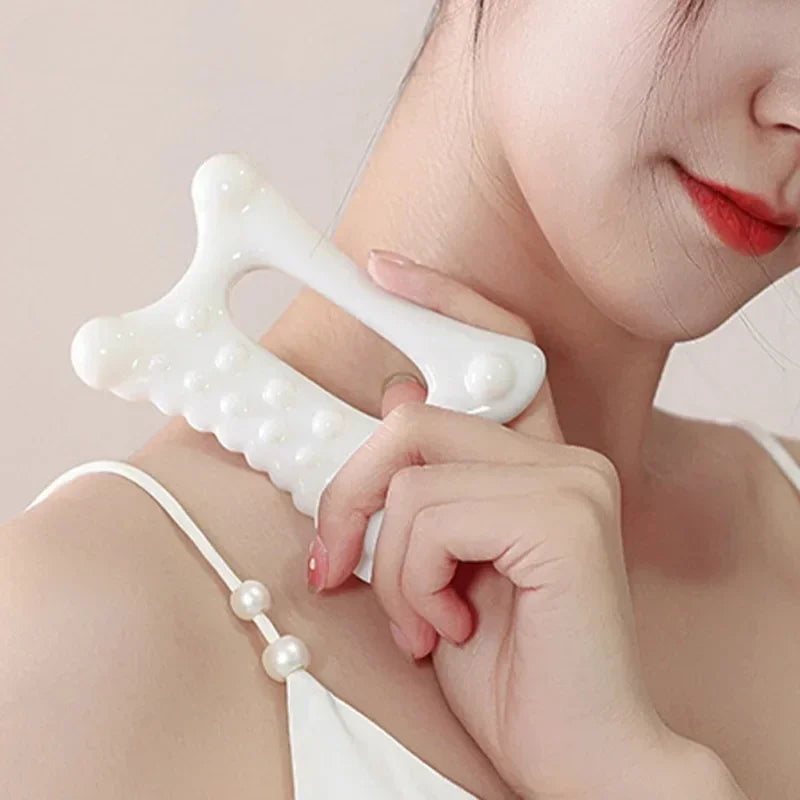 Facial Gua Sha Massage Board Portable Full Body Scraping Plate for Women Adults Massager Face Lift Relief SPA Massage Tool Gift luvshop24