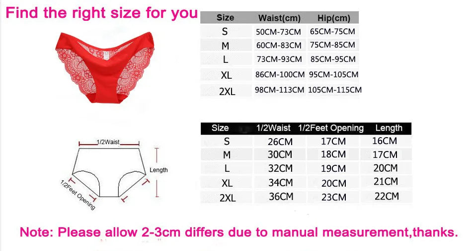 Lace Panties Female Underpants Sexy Panties For Women Briefs Underwear Comfortable Ladies Pantys Lingerie 13 Solid Color luvshop24