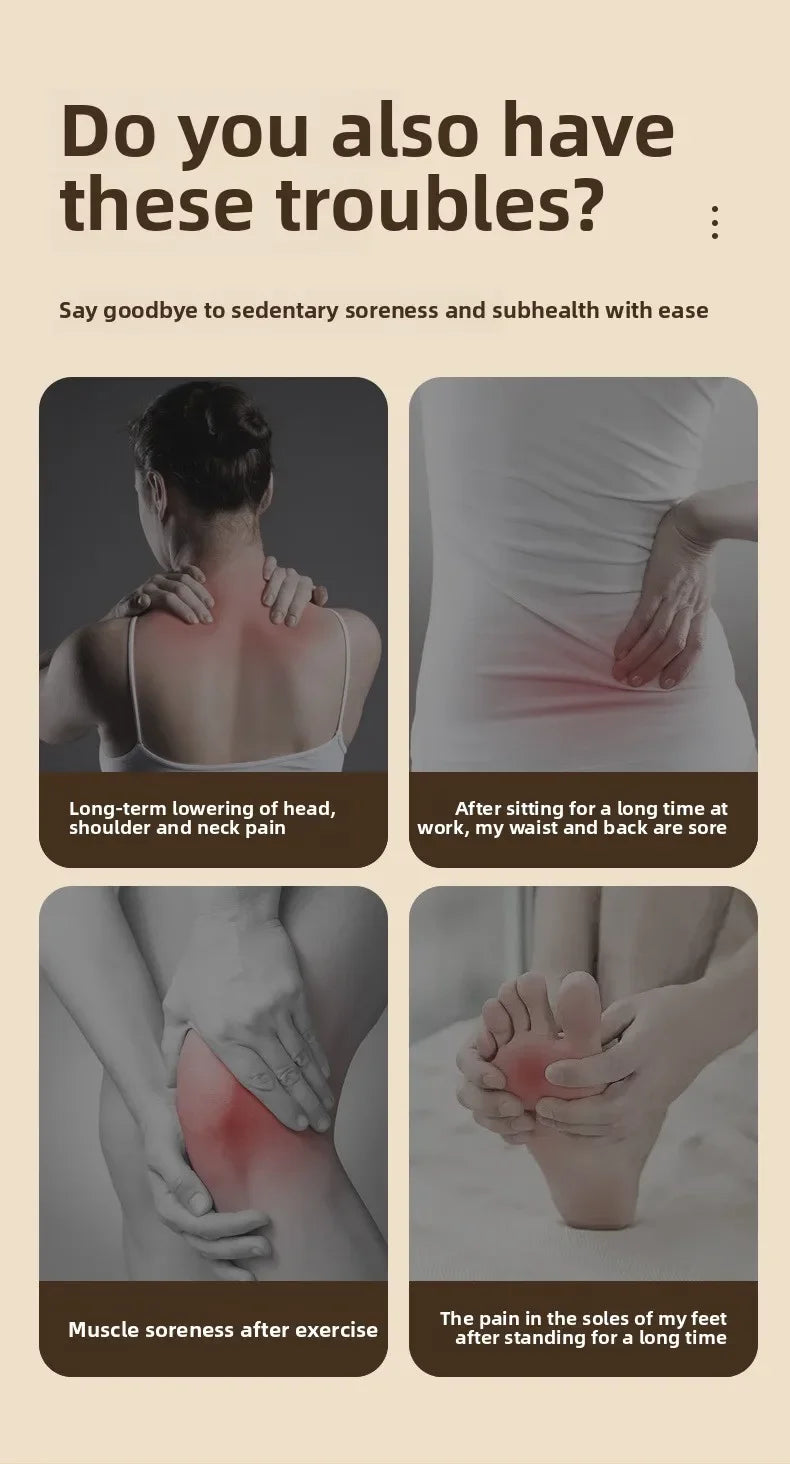 Vibration Fascia Massage Ring Portable Mini Shaking Machine for Shoulder Neck Back Pain Relief Yoga Massager luvshop24