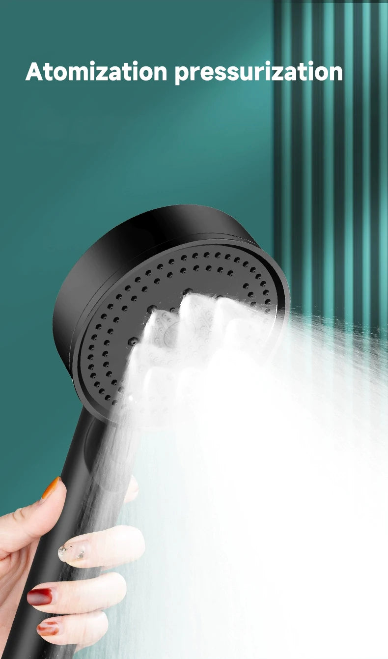 5 Modes Pressure Boost Shower Head Multifunction Adjustable Large Water Shower Nozzle Massage Bathroom Accessory luvshop24