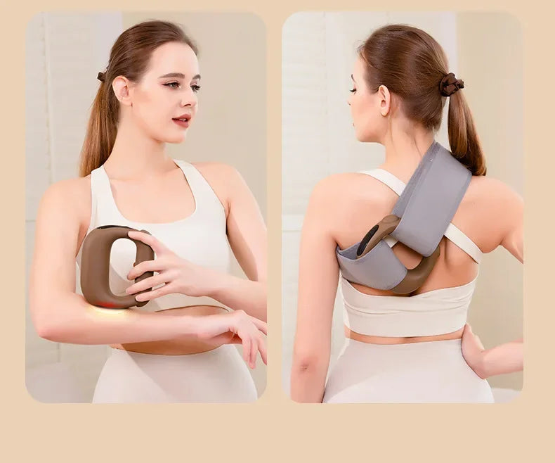 Vibration Fascia Massage Ring Portable Mini Shaking Machine for Shoulder Neck Back Pain Relief Yoga Massager luvshop24