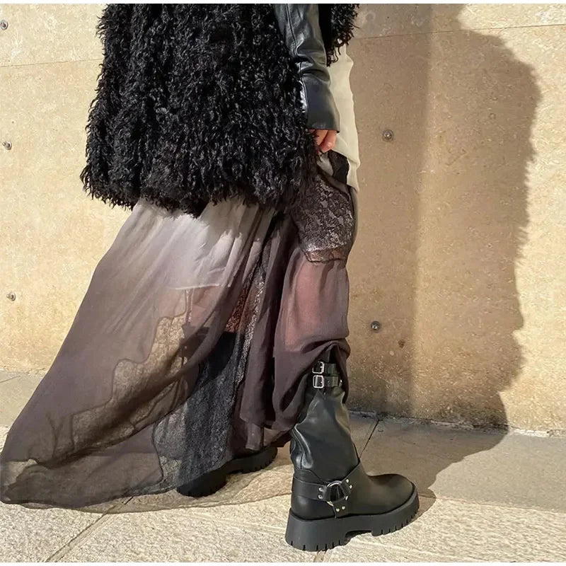 Lace Sling Long Dresses Women Sexy Sleeveless Split See Through Female Mesh Sheer Dress 2025 Summer New Lady Fashion Beach Robes luvshop24