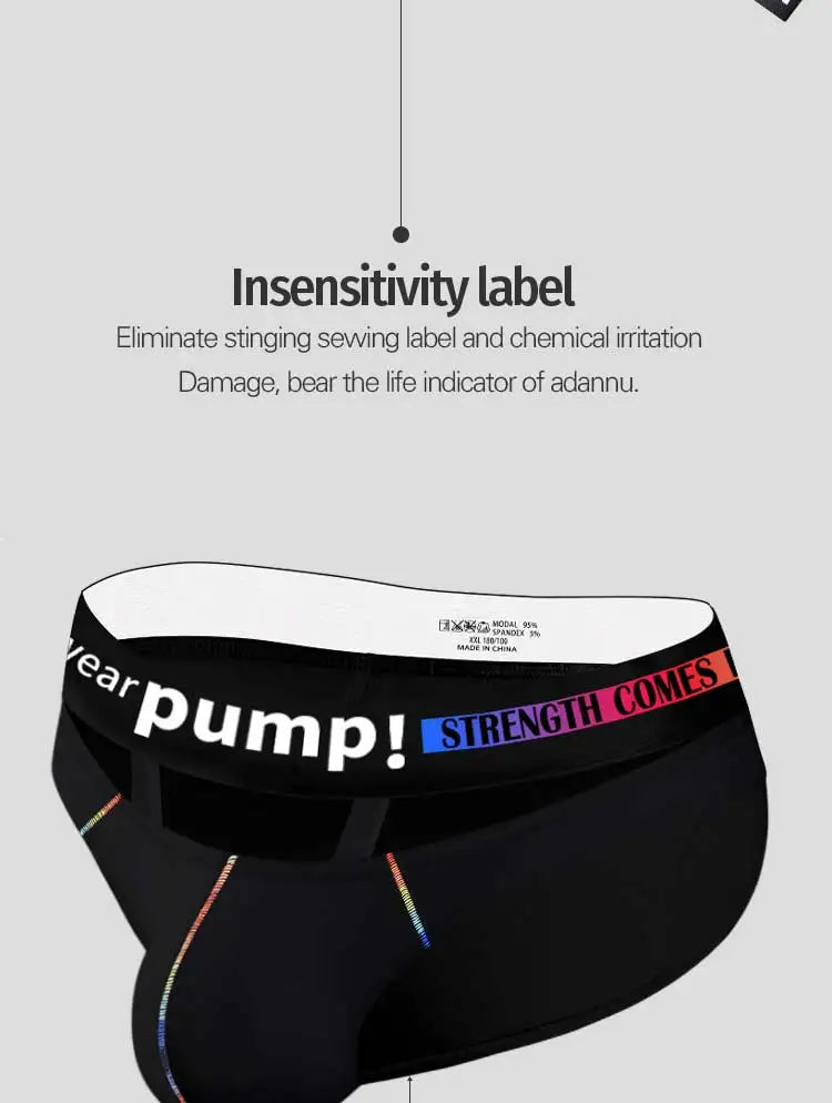 Mens Sexy Briefs Underwear Modal Comfortable Breathable Bikini Jockstrap Lingeries for Men Male Panties Calzoncillos Slip Hombre luvshop24
