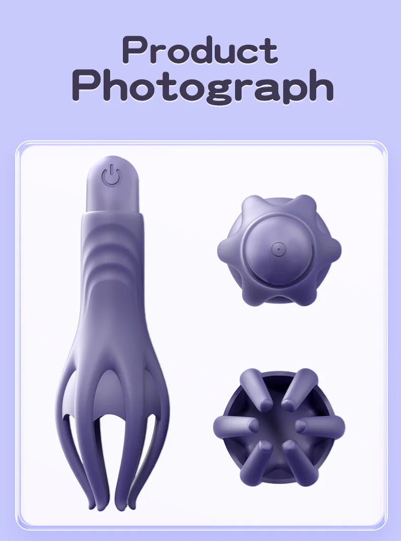 Powerful Vibrating Glans Trainer for Men Masturbator Penis G Spot Soft Fingertip Prolong Endurance Massage Vibrator Erotic Toys luvshop24
