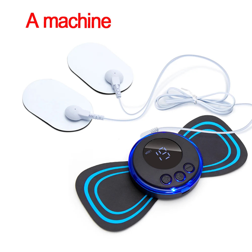 EMS Neck Massager Electric Muscle Stimulator Cervical Sticker Massage Patch Low Frequency Pulse Masajeador Pads Body Pain Relief luvshop24