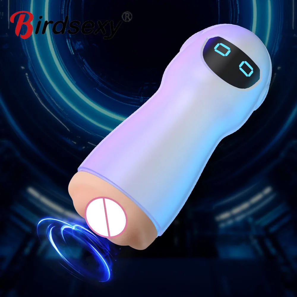 Automatic Male Sucking Mastubator Vibration Blowjob Machine Masturbation Cup Sex Toys Adult Goods for Men Masturbate Supplies luvshop24