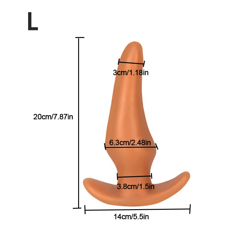 Soft Anal Plugs for Gay Men Prostate Massage Liquid Silicone 35-80mm Huge Butt Plug Anal Training Comfortable To Wear But Plug luvshop24