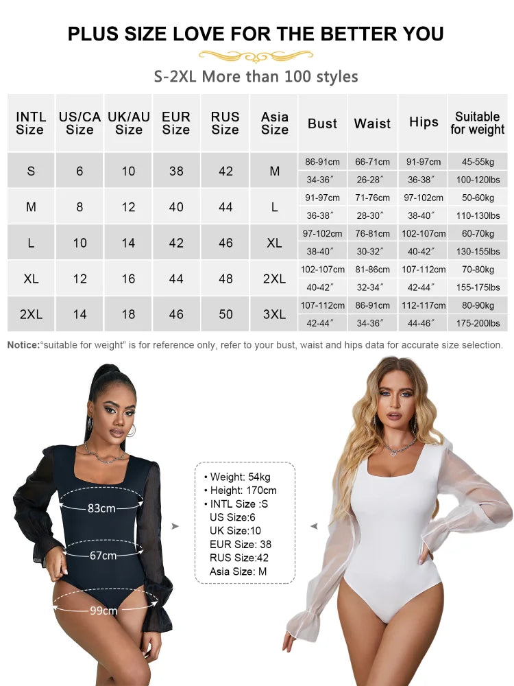 Comeondear Long Sleeve Mesh Leotard Bodysuits Crotchless Teddy Lingerie Sexy Oversized Pajamas Curve Fashion One Piece Jumpsuit luvshop24