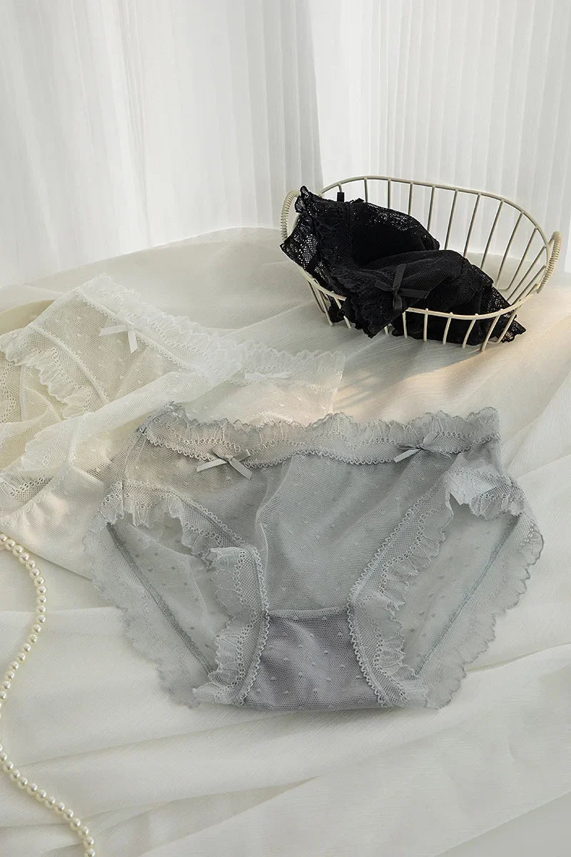2024 Summer New Lace Sexy Women's Underwear Ultra Thin Breathable Comfortable Traceless Underwear Bragas Трусы 팬티 Белье luvshop24