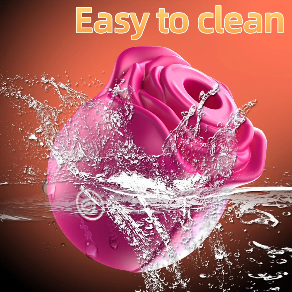 Rose Shape Vagina Sucking Vibrator Nipple Massager Clitoral Vacuum Stimulator Vibrating Female Masturbator Sex Toys for Adults luvshop24