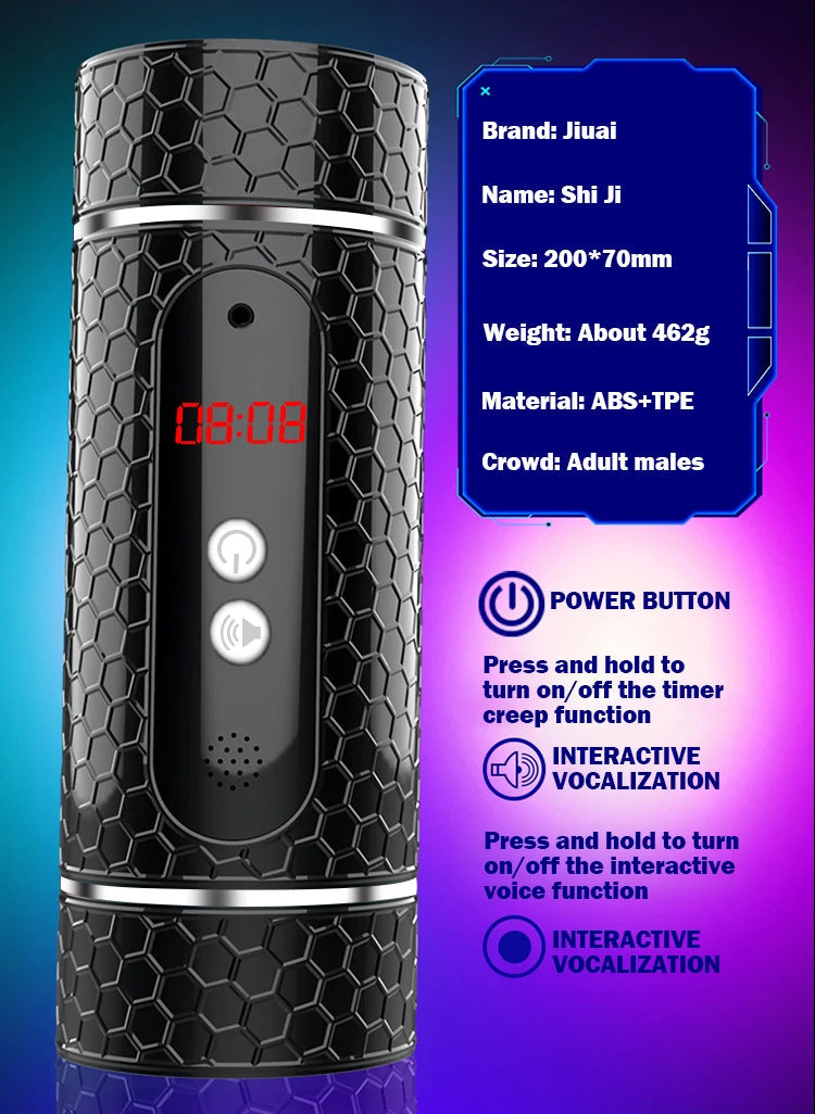 Automatic Male Masturbator Cup Soft Tight Pussy Blowjob Realistic Vaginal and Mouth Mold Vibrating Sucking Wriggle Men Sex Toys luvshop24