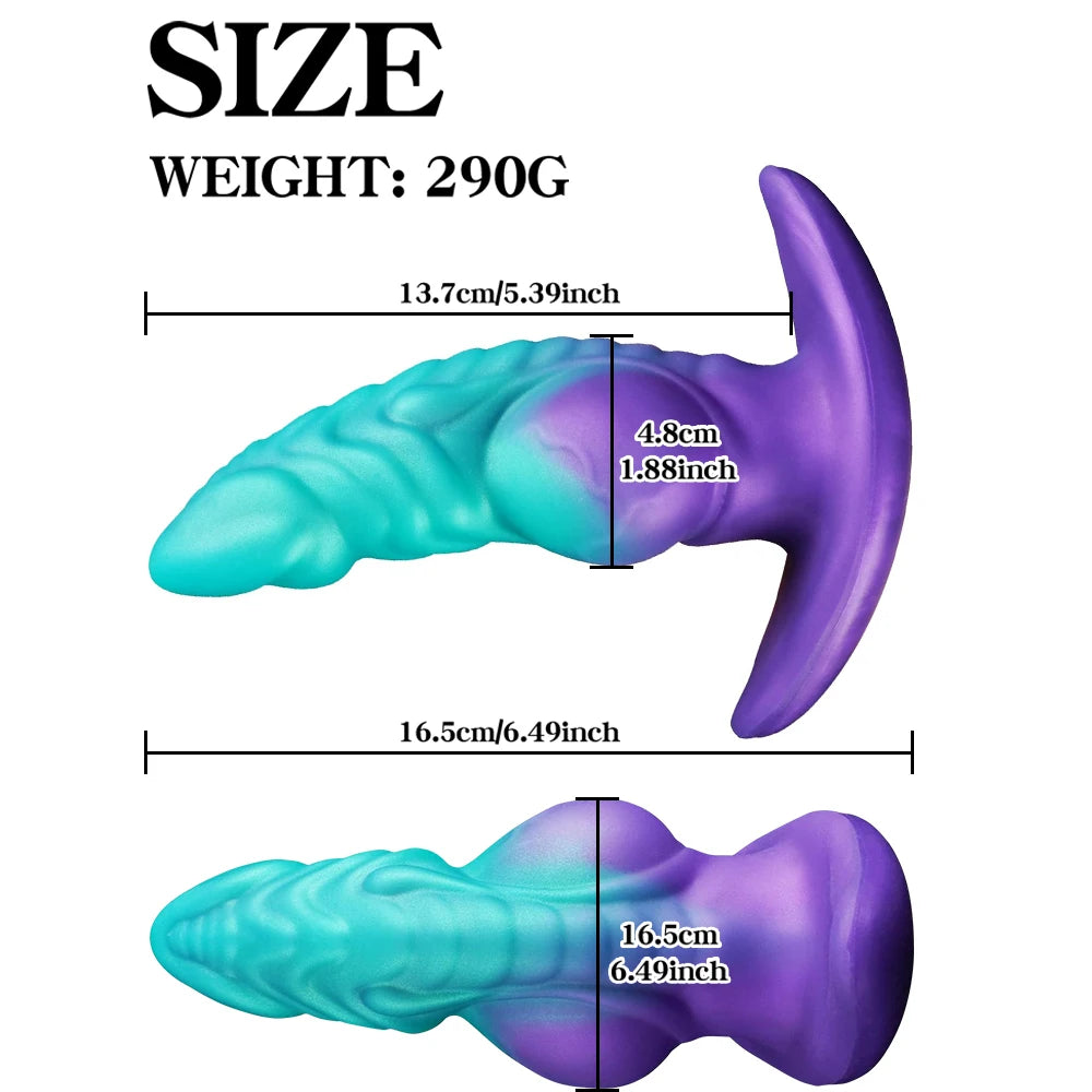 Wearable Anti Drop Soft Anal Plugs Prostate Massage Liquid Silicone Huge Butt Plug Anal Training Comfortable To Wear Butt Plug luvshop24