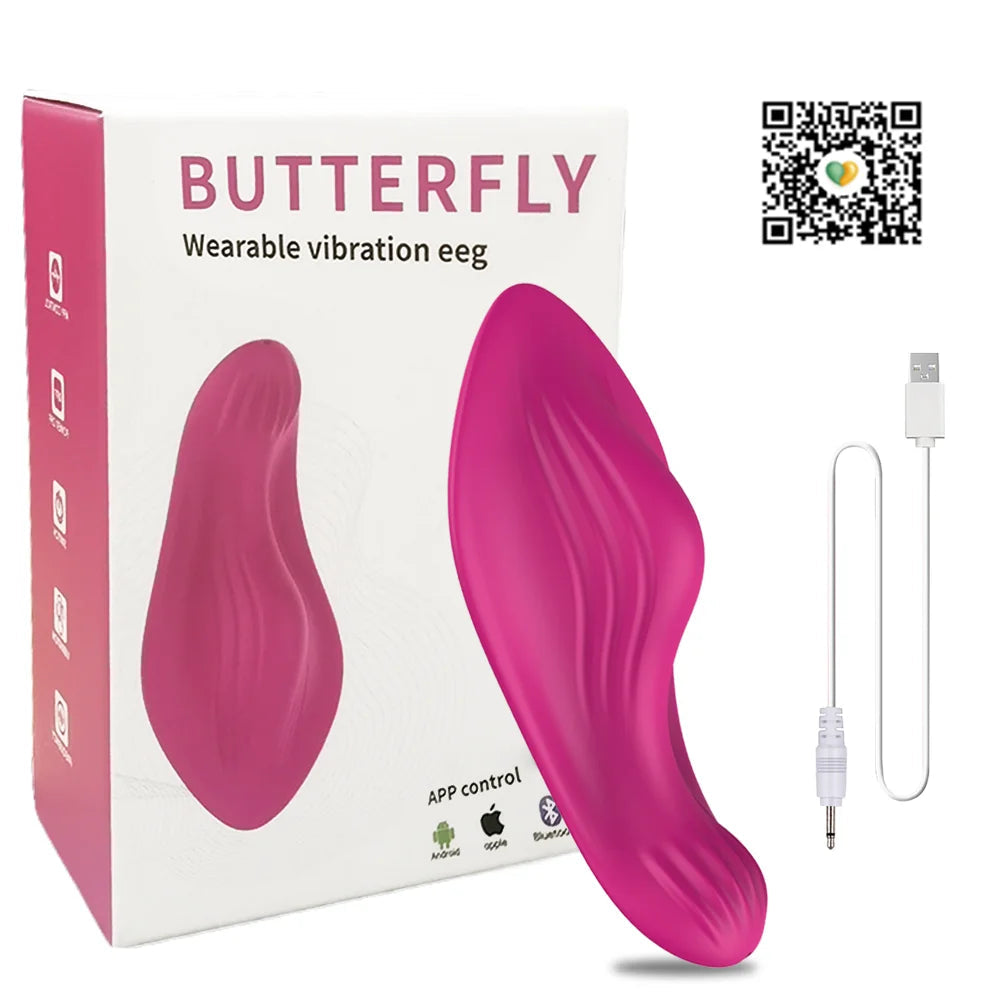 Butterfly Wearable Vibrator Wireless APP Remote Panties Dildo Vibrator for Women Clitoral Stimulator Massage Erotic Sex Toys 18+ luvshop24