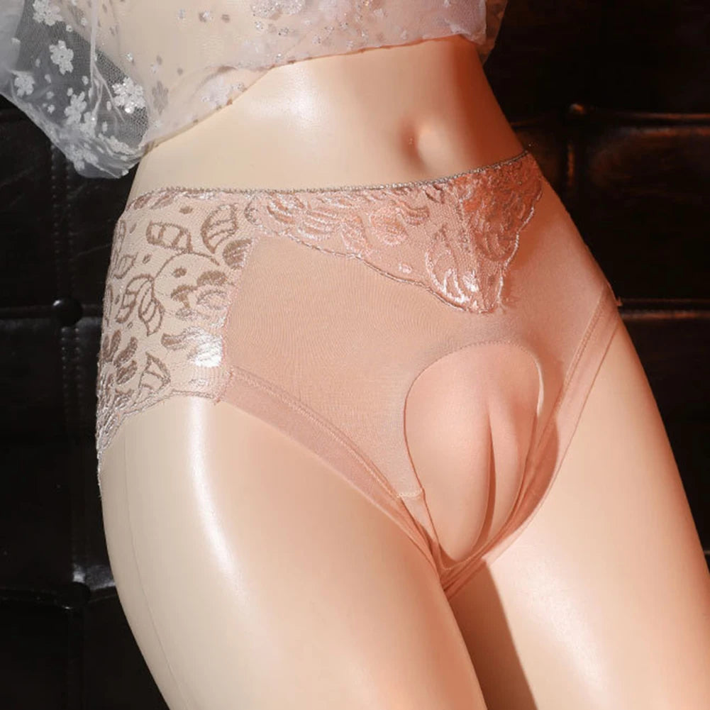 1pc Men's Sexy Lingerie Sissy Hiding Jj Panties Lace Briefs Underwear Knickers Crossdressing Unisex Underpants luvshop24