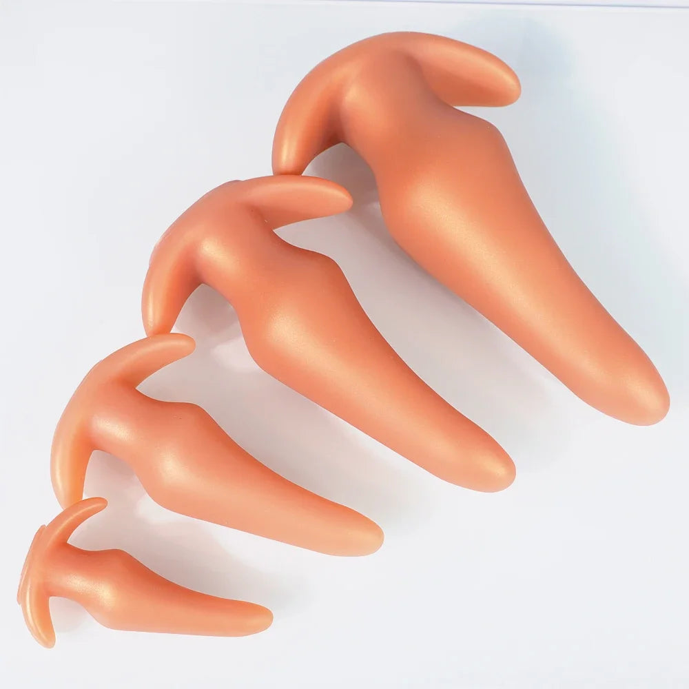 Wearable Anti Drop Soft Anal Plugs Prostate Massage Liquid Silicone Huge Butt Plug Anal Training Comfortable To Wear Butt Plug luvshop24