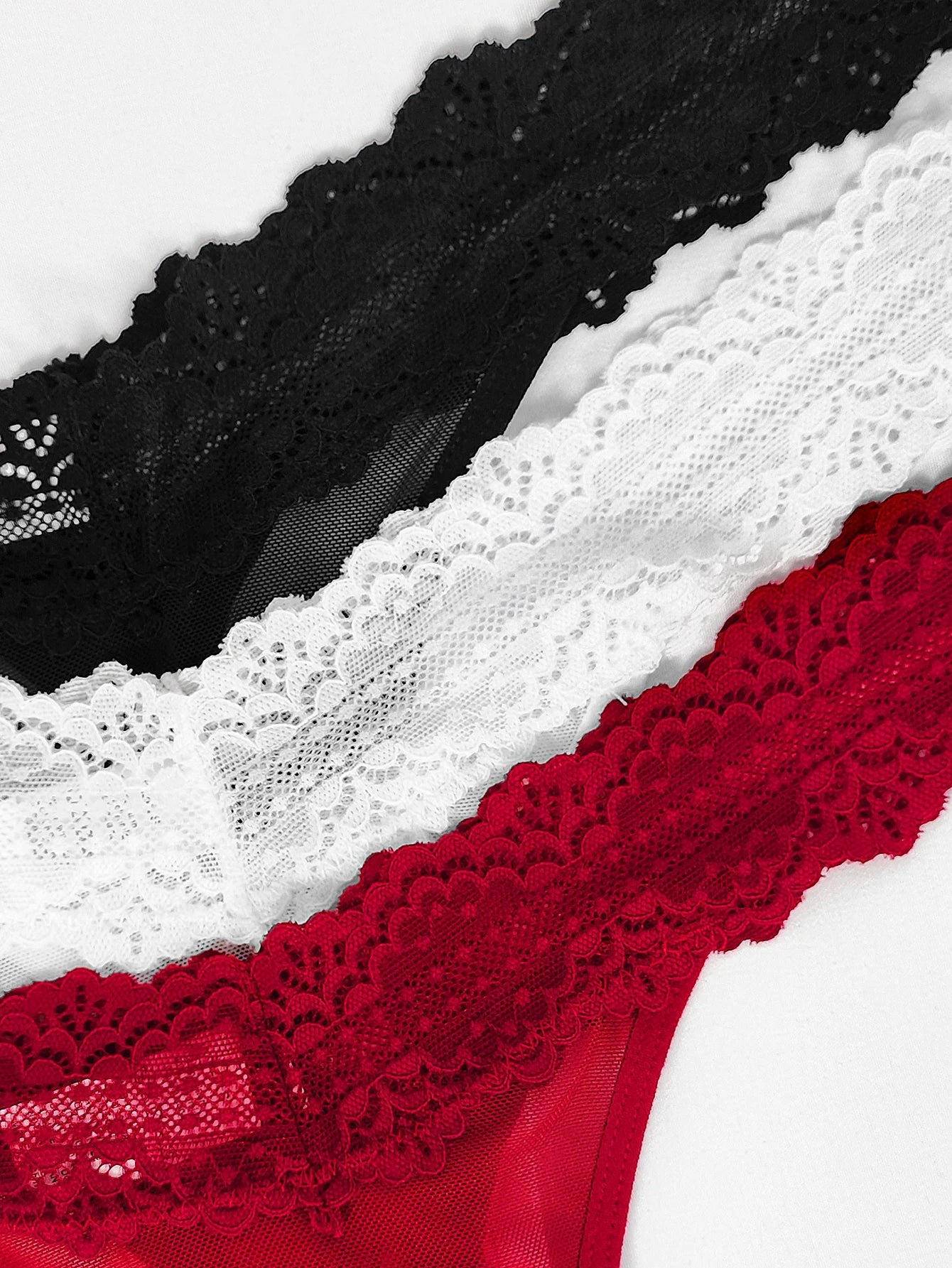 3pcs/Set Sexy Women G-string Underwear Multi Color Female Thongs Breathable Floral Panties Lady Underpants Intimate Lingerie luvshop24