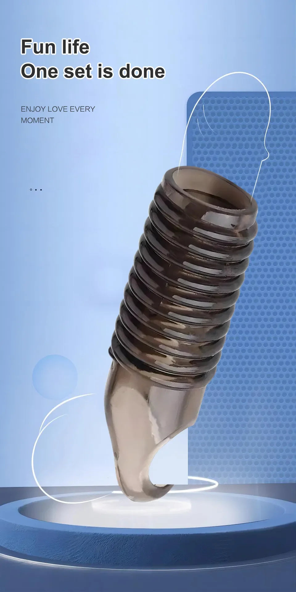 Cock rings for men reusable silicone penis enlarge sleeves delay ejaculation stronger erection stimulation sex toys for couple luvshop24