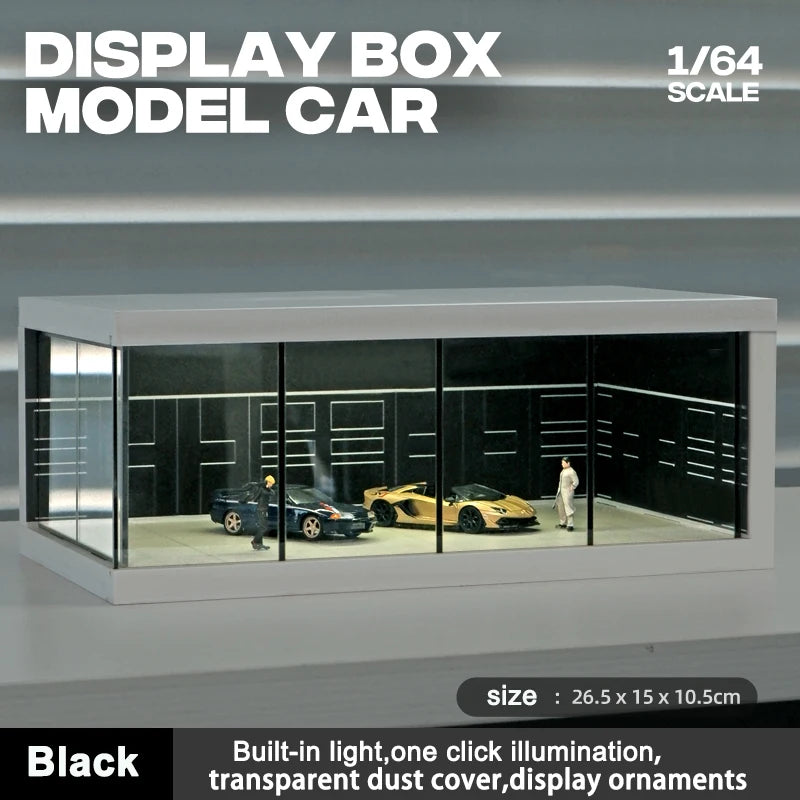 1/64 Garage scene Model Scene with Light Version Simulation Model Scene Decoration Collect (Excluding dolls and car models) luvshop24