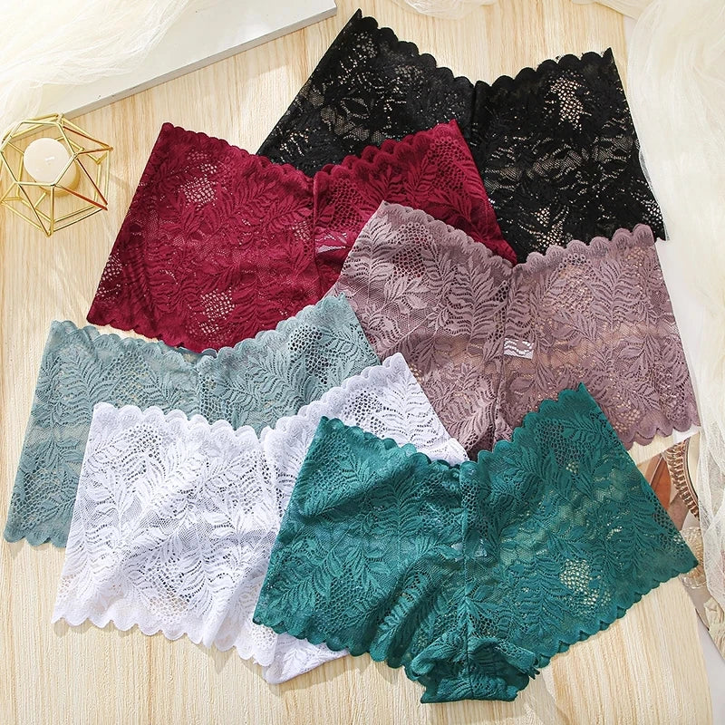 1PC Lace Underwear Sexy Women Panties Low Waist Hollow Out Ladies Briefs Transparent Female Underpants Womens Lingerie S-XL luvshop24