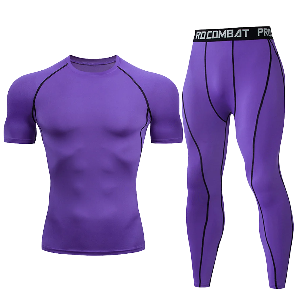 1pcs Men Long-sleeved Thermal Underwear Male Tight Fitting Fast Dry Elastic Fitness Suit Set Man Autumn Winter Sprots Wear luvshop24