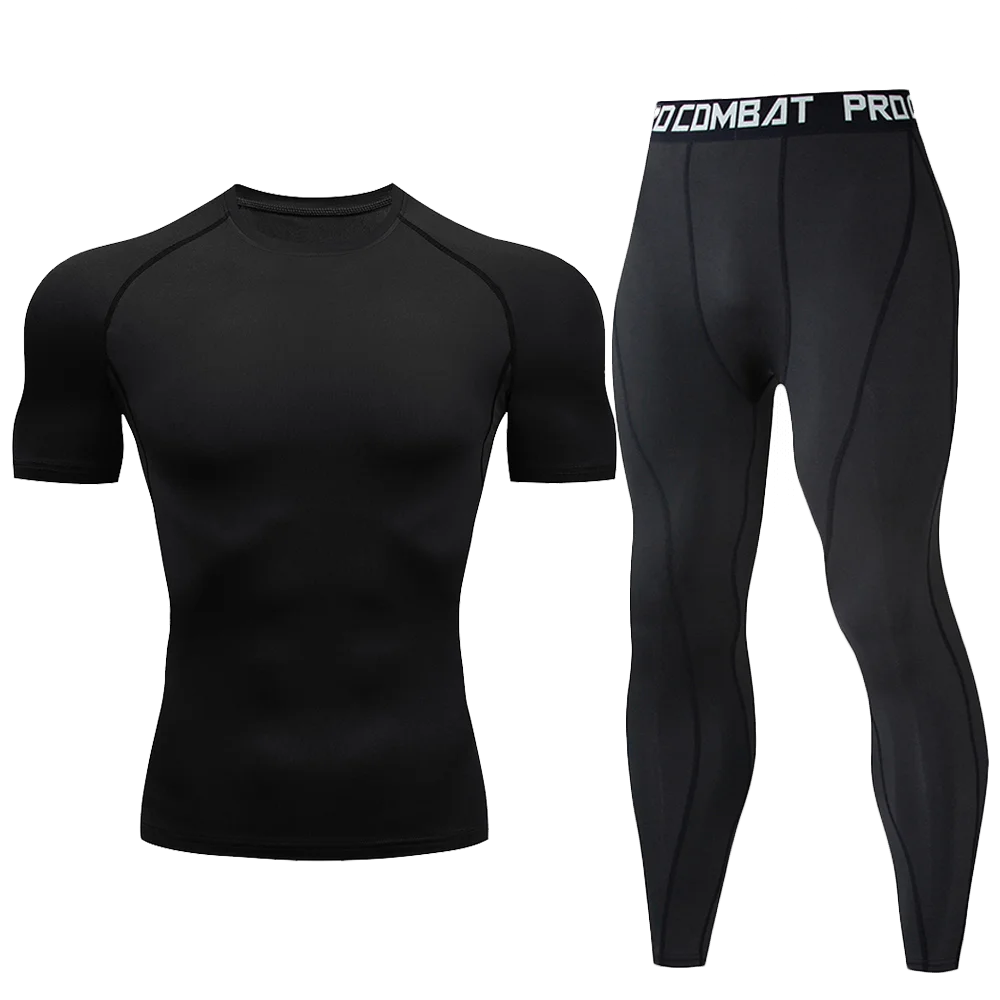 1pcs Men Long-sleeved Thermal Underwear Male Tight Fitting Fast Dry Elastic Fitness Suit Set Man Autumn Winter Sprots Wear luvshop24