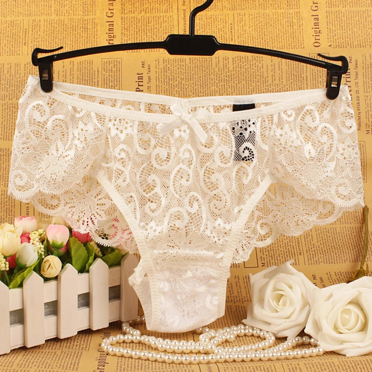 Lace Women Underwear Seamless Ultra Thin Underwear for Female Breathable High Waist Solid Color Panties Трусы Женские Кружевные luvshop24