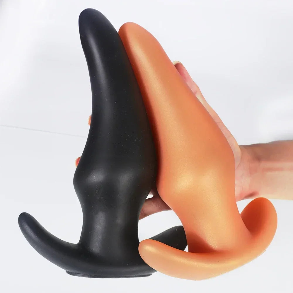 Wearable Anti Drop Soft Anal Plugs Prostate Massage Liquid Silicone Huge Butt Plug Anal Training Comfortable To Wear Butt Plug luvshop24