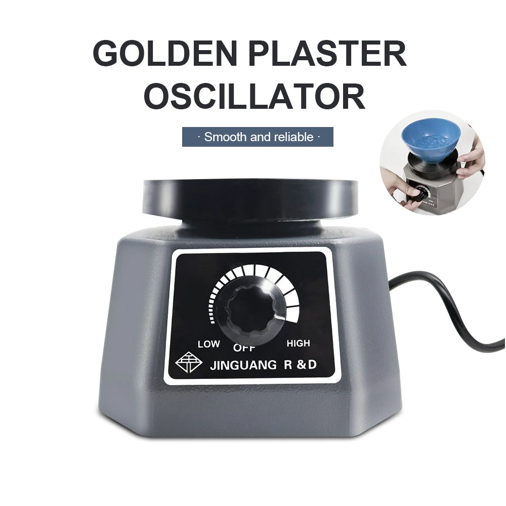 Dental Vibrating Plate Vibrating Table High Power Dental Vibrator 4" Small Size Round Plaster Oscillator Non-Slip Lab Vibrator luvshop24