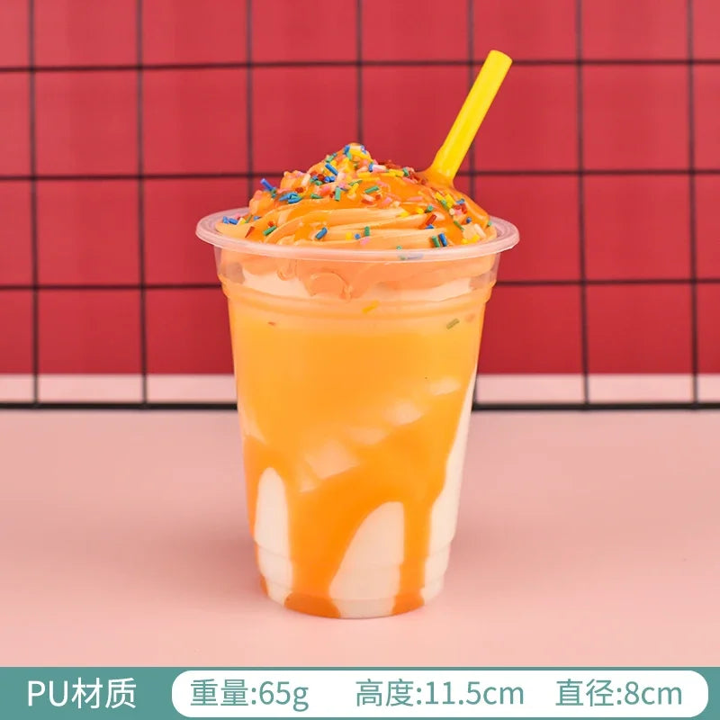 1pc/lot Simulation Ice Cream Cone Dessert Ice Cream Milk Tea Shop Decoration Fake Fruit Ice Cream Props Decoration Model DIY luvshop24