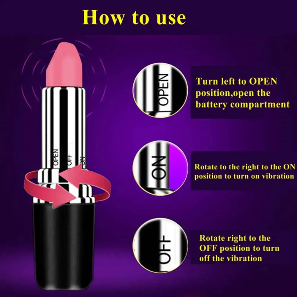 Mini Lipstick Vibrator Speed Adjustable Privacy Bullet Clitoris Stimulator Massage Erotic Sex Toys For Women Adult Products luvshop24
