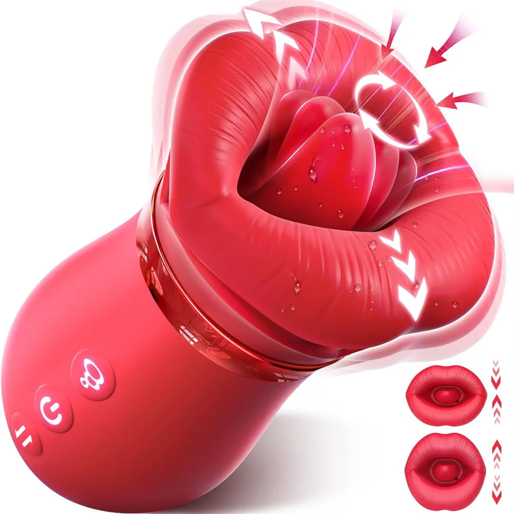 Oral Sucking Vibrator Juguetes Sexuales Tongue Licking Nipple Clitoris Stimulation Big Mouth 4 IN1 Sex Toys for Women Sexy Games luvshop24