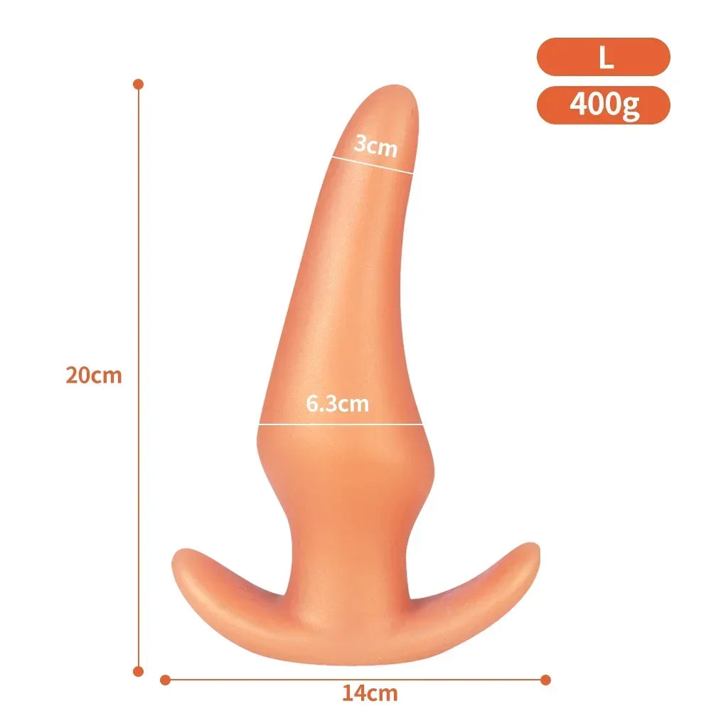 Wearable Anti Drop Soft Anal Plugs Prostate Massage Liquid Silicone Huge Butt Plug Anal Training Comfortable To Wear Butt Plug luvshop24