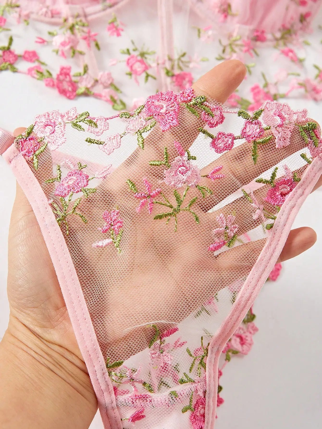 2025 Lace Sexy Erotic Floral Embroidery Lingerie Set Women Boho Sensual Erotic Sexy 2-Piece Bra + Panty Underwear Set luvshop24