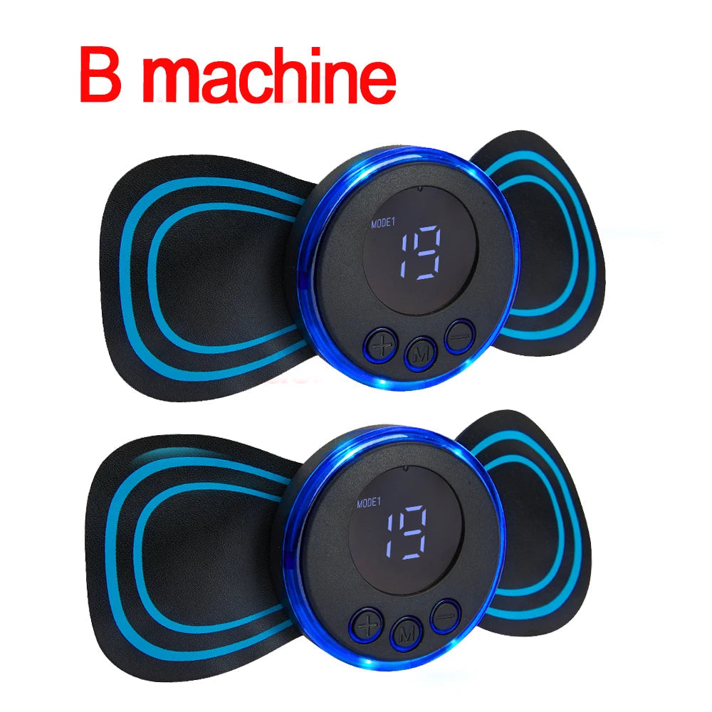 Neck Massager EMS Muscle Stimulator Electric Cervical Massage Patch Low Frequency Pulse Massage Pads Pain Relief Relaxation Tool luvshop24