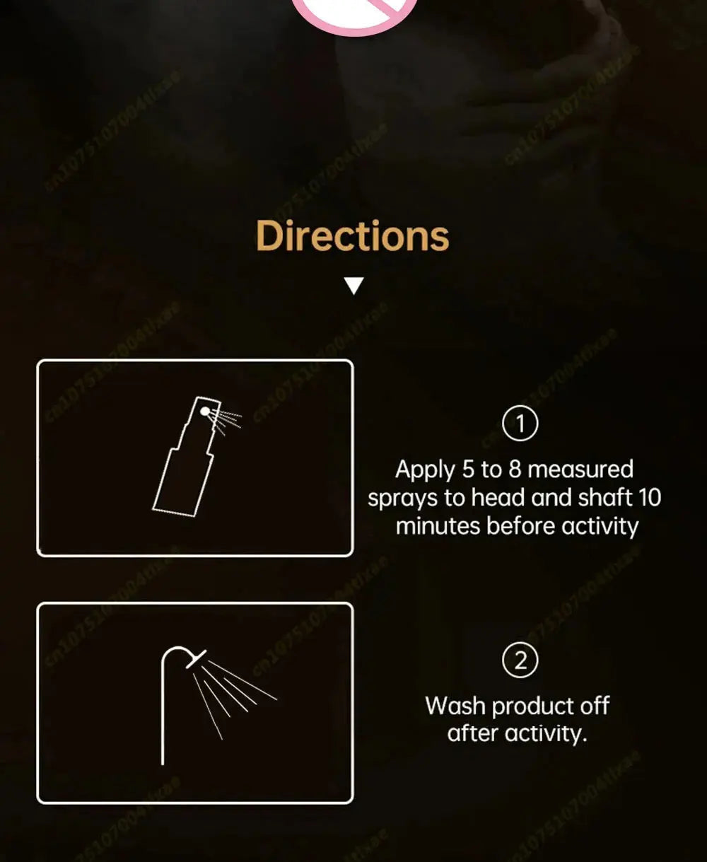 Male Penile Delay spray for External Use Long lasting 60 minutes Anti premature ejaculation Fast Erectile Product for Adults luvshop24