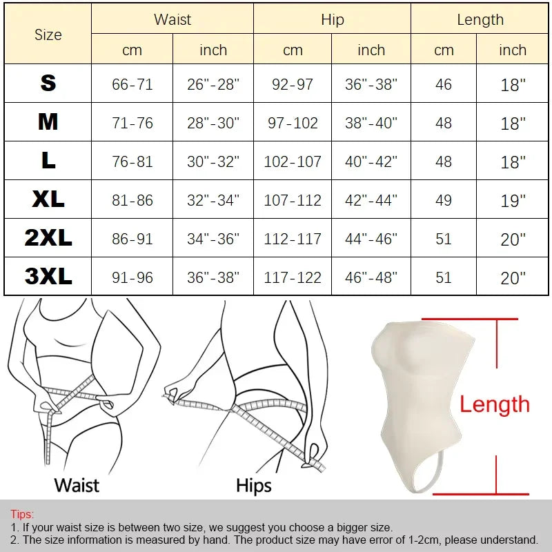 Womens Sexy Bodysuits Tummy Control Thong Shapewear Waist Trainer Corset Adjustable Strap Fajas Soft Sleeveless Lingerie Push Up luvshop24