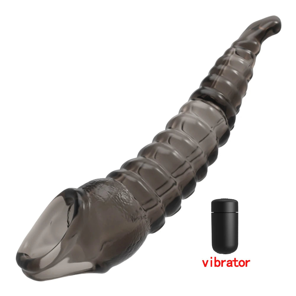 HESEKS Vibrating Penis Sleeve Vibrator for Men Couple Penis Extender Cover Reusable Special Condom Cock Erotic Toys for Men luvshop24