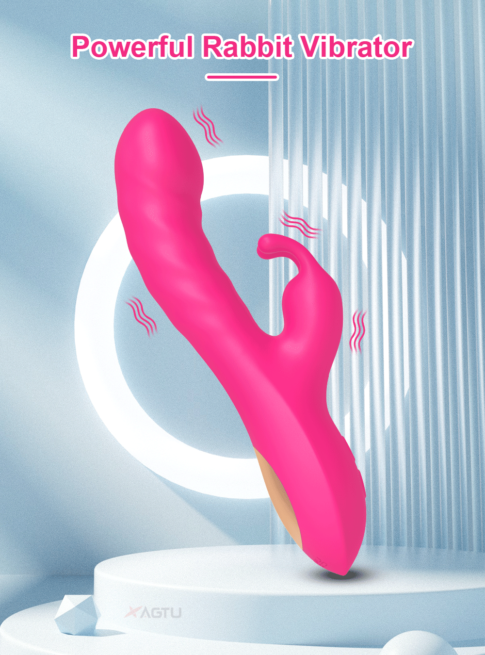 Rabbit Vibrator For Women Powerful G Spot Telescopic Rotating Clitoris Vagina Stimulator Female Masturbator For Adult Sexy Toys luvshop24