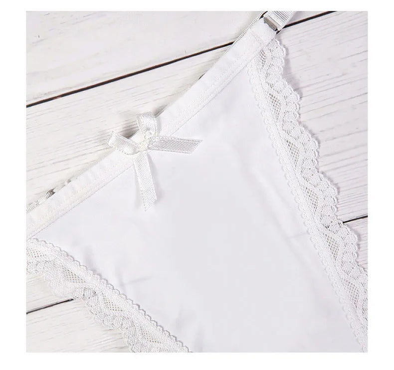 2023 Sexy Women's Panties Low Waist One Piece Lace Thong Adjustable Large T-back трусы женские luvshop24