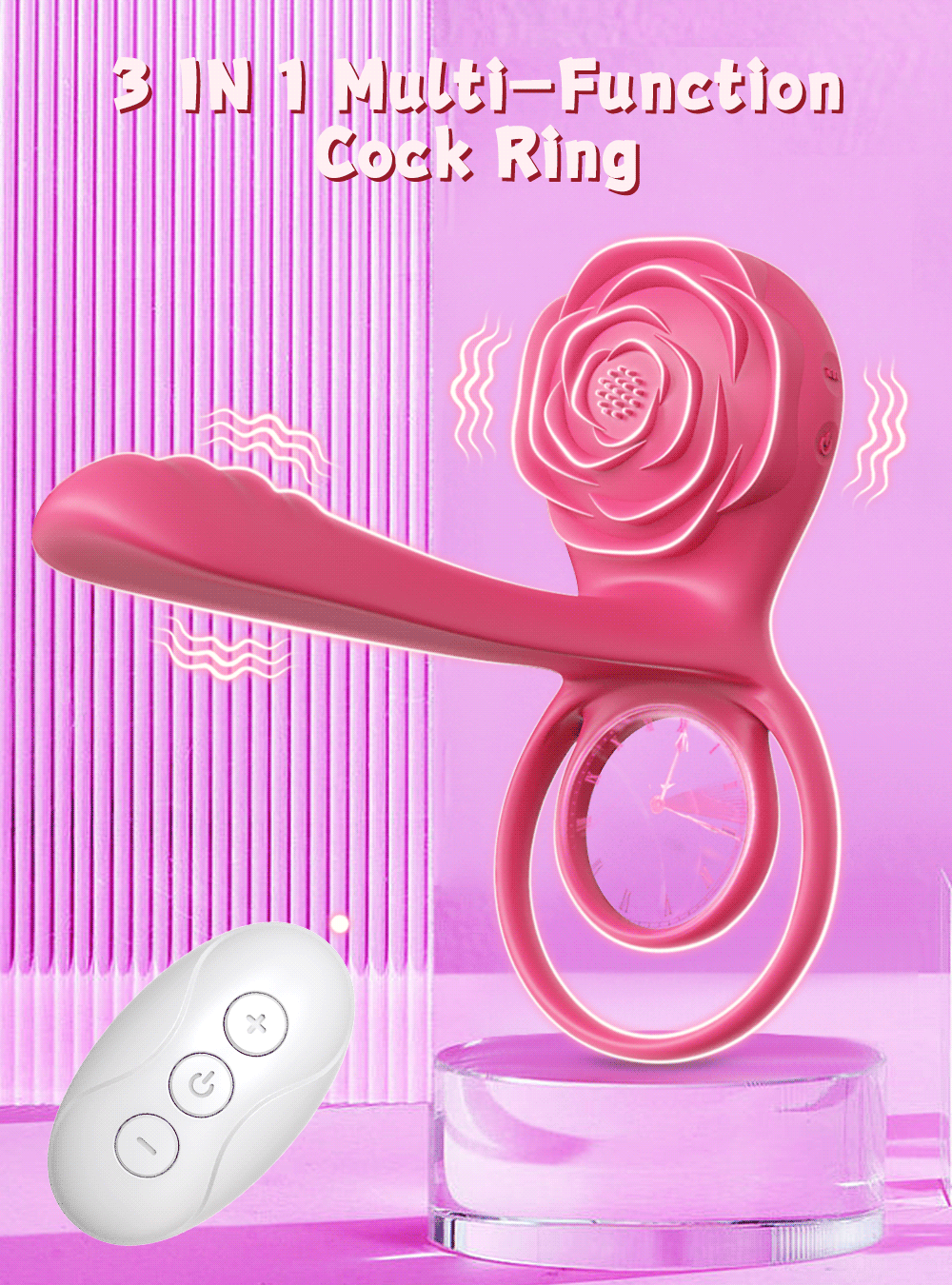 Cock Ring Vibrating Penis Ring Man Couple Lasting Ejaculation Delay Vibrator Prostate Semen Lock Ring Sexy Adult Erotic Toys luvshop24