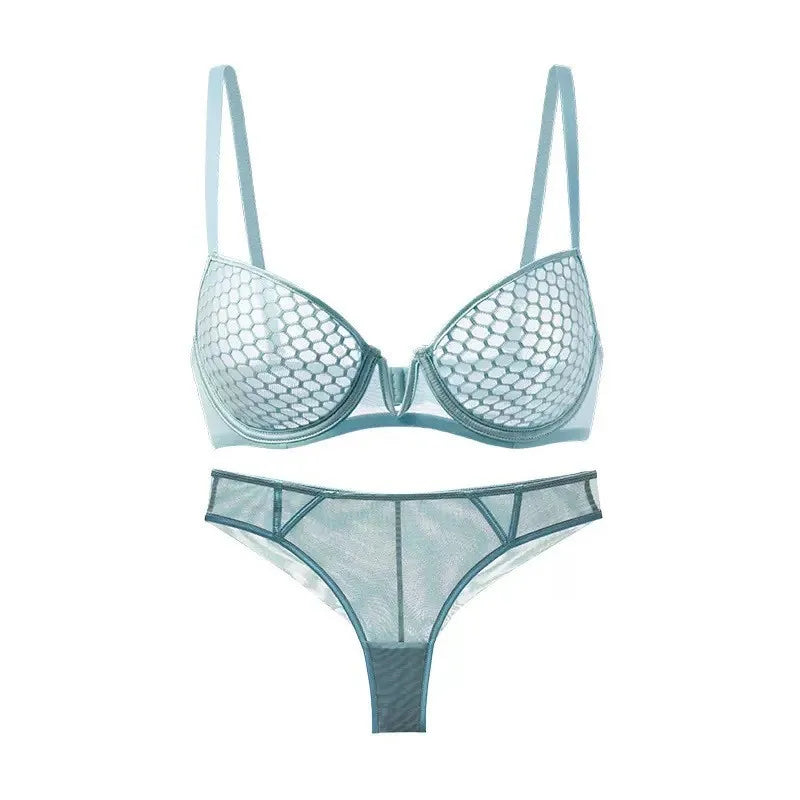 Lace Lingerie Set Push up Bra Transparent Panty Sets for Women Quality bras Black Big Size Sexy Luxury Underwear Set female luvshop24
