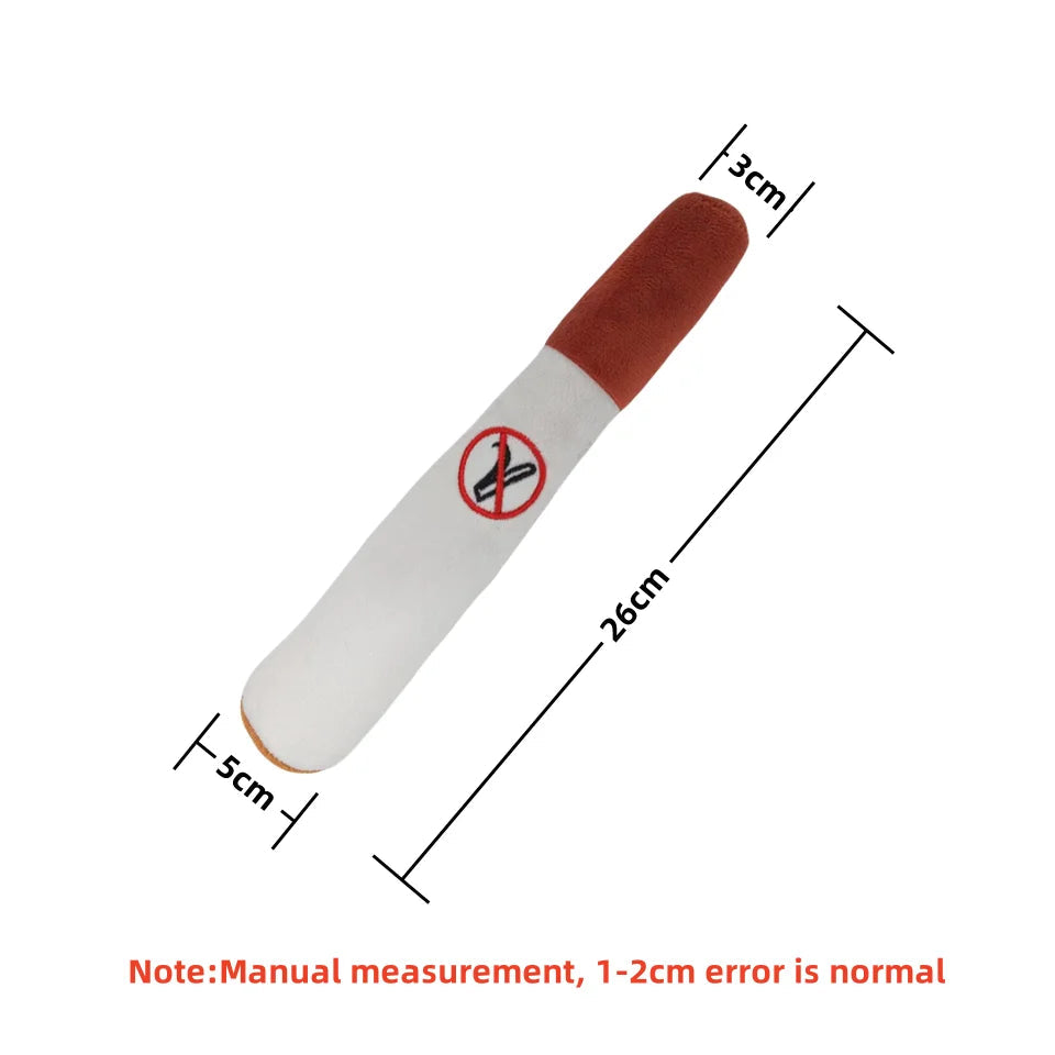 Interactive Dog Joint Sound Puppy Toys Cigar For Small Resistant Squeak Dogs Indestructible Dog Plush Chewing Toy Pet Bite Toys luvshop24