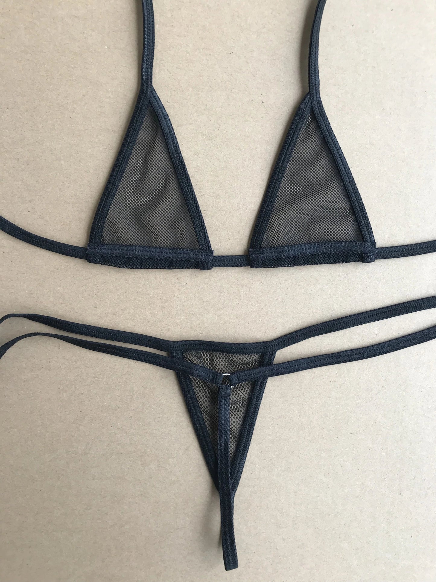 DEKA Women Sexy Bandage Mini Micro Bikini Set Mesh Transparent Erotic Bathingsuit Beachwear Sunbath Lingerie Underwear Plus Size luvshop24