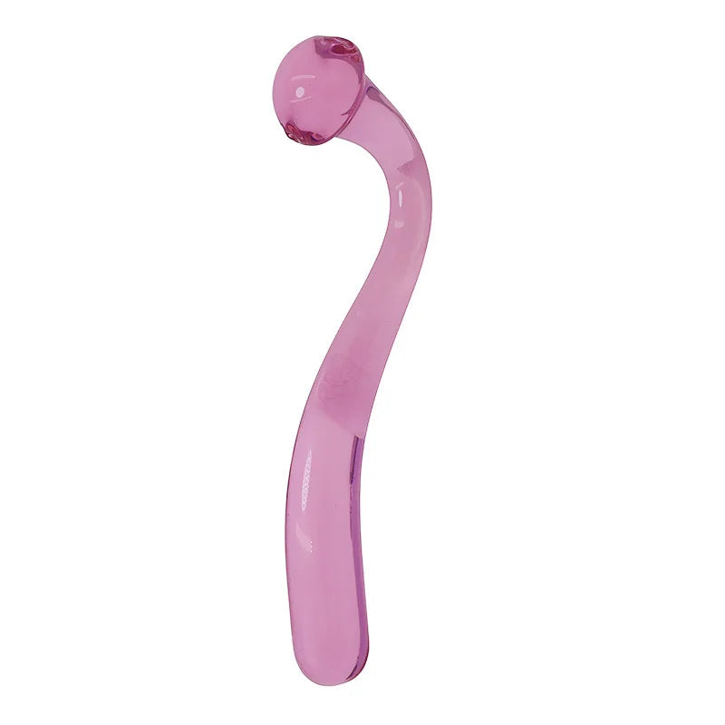 2 Colors Pyrex Glass Dildo Fake Penis Crystal Anal Beads Butt Plug Prostate Massager G Spot Female Masturbation Toys For Women luvshop24