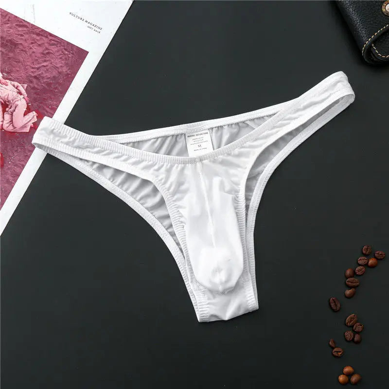 Sexy Men Briefs Silky Penis Mix-Colors Bikini Pouch Panties Underwear Sissy Mens G Strings Thongs Sexy Gays Men Underwear luvshop24