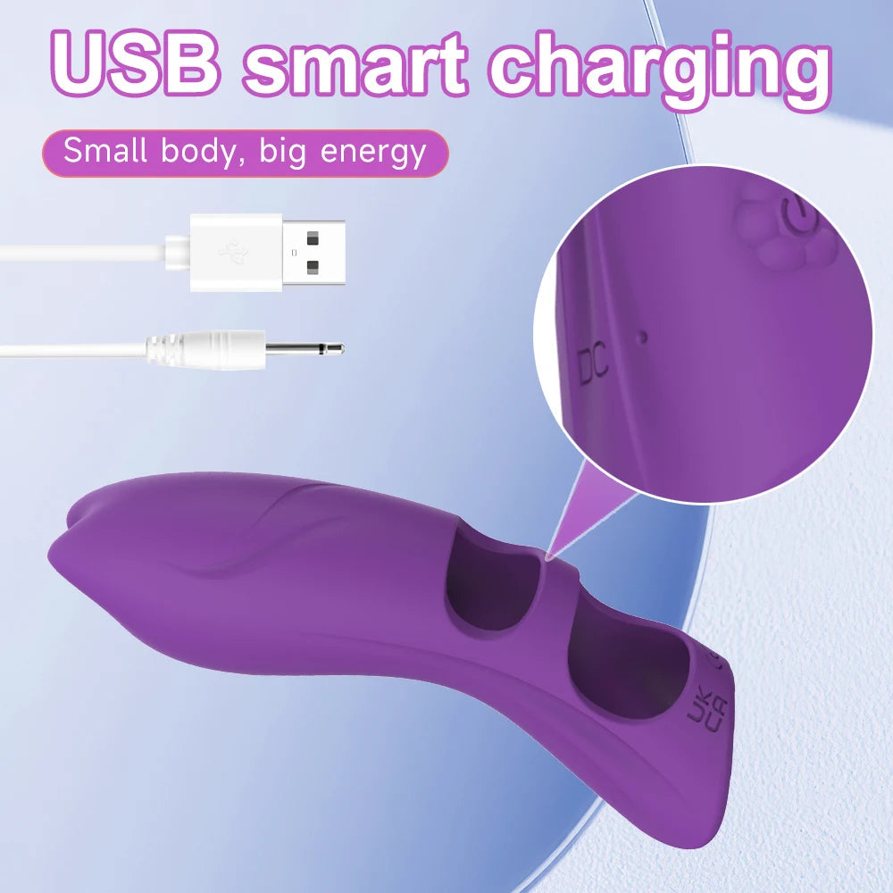 10 Speed G-Spot Finger Vibrator Clitoral Nipple Stimulation Massage Masturbator Suitable for Adult Women or Couples Sex Toy luvshop24