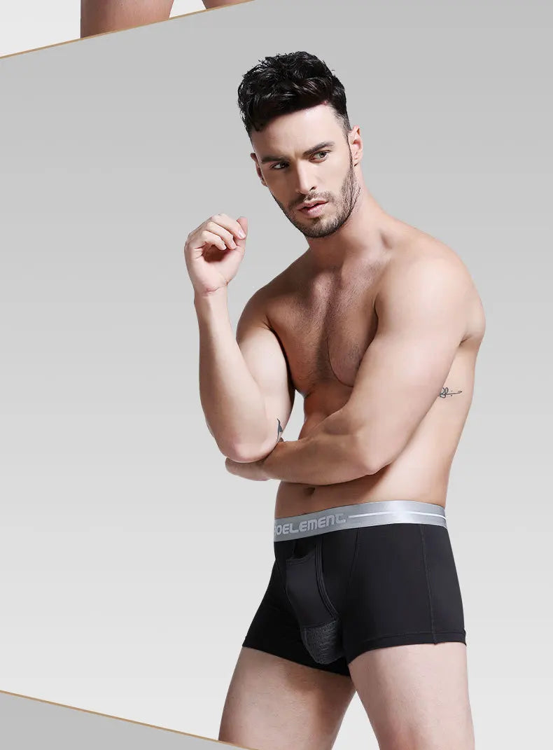 Men's Boxer Shorts Push Up Underwear Modal Underpants Male Brethable Bullet Separation Pouch Panties Cueca Plus Size L-5XL luvshop24